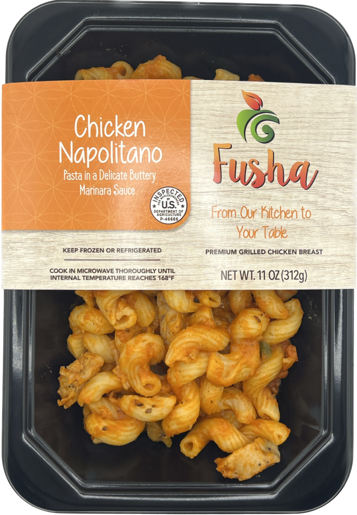 A package of fusha chicken napolitano